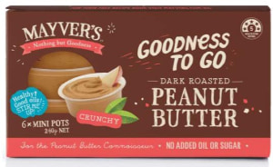 Mayver&rsquo;s portions peanut butter in pots