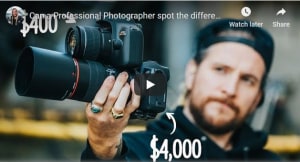 VIDEO: Spot the difference! Images from a $400 & $4,000 set up