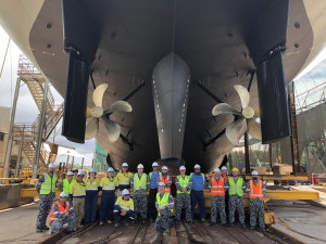HMAS Melville returns to work