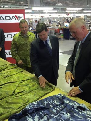 Minister visits Defence clothing manufacturer 
