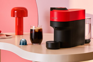 Nespresso cold brew capsule with barcode tech