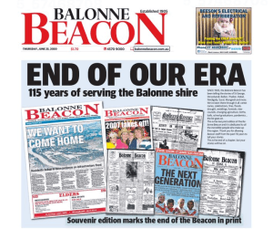 Newspaper presses silenced in end of era