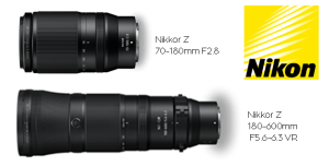 Nikon announces Nikkor Z 180-600mm f/5.6-6.3 VR and the Nikkor Z 70-180mm F2.8
