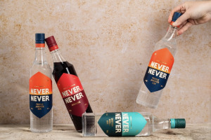 Never Never ups bottle size with fresh design