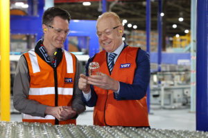 Visy opens Australian-first glass furnace