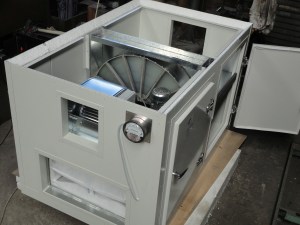  Prototype combines evaporative cooling with Mylar heat wheel