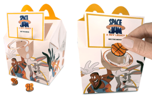 Opal designs interactive McDonald's Space Jam pack