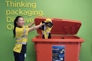 Opal recycles uniforms with BlockTexx