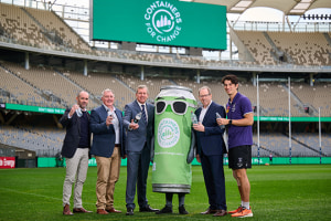 Optus Stadium installs 460 container bins
