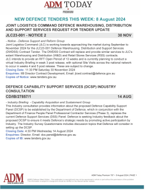 ADM Premium Tenders 787