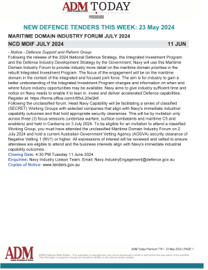 ADM Premium 776 Tenders