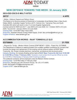 ADM Premium Tenders 806