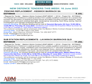 ADM Premium 686 Tenders