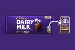 Cadbury, Amcor release 80% recycled plastic pack