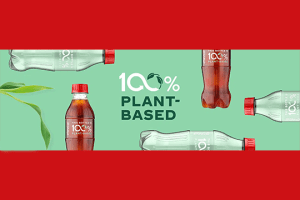 Coca-Cola prototypes 100% plant-based bottle