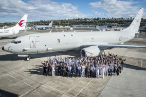 Boeing rolls out first Australian P-8