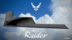 USAF long-range strike bomber dubbed B-21 Raider.