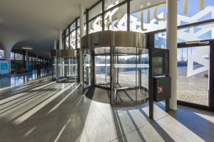 Revolving doors slash energy bills 