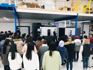 Students enjoy immersive digital pouch printing