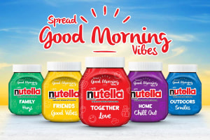 Nutella's new packs add colour to mornings