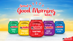 Colourful Nutella jars new addition to mornings