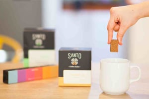 Santo coffee cube brews in ten seconds