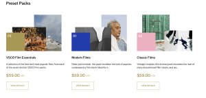 VSCO will be retiring its desktop presets from early next year