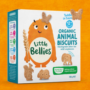Little Bellies bright brand redesign