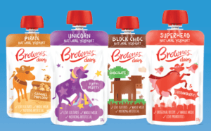 For cool kids: Brownes' yoghurt pouches get a refresh