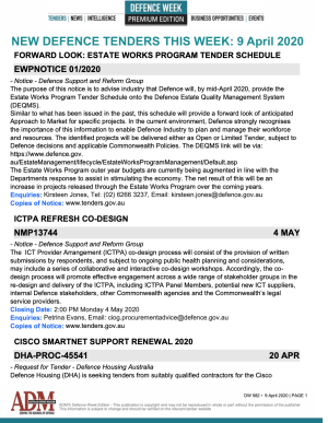 ADM's Defence Week 582 Tenders