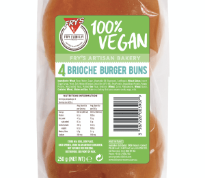 Vegan brioche buns top off plant-based burgers