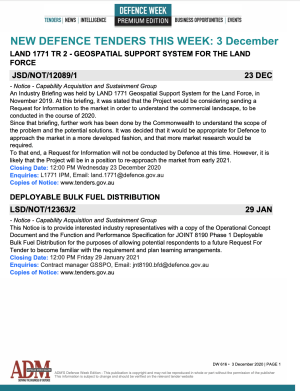 ADM's Defence Week 616 Tenders