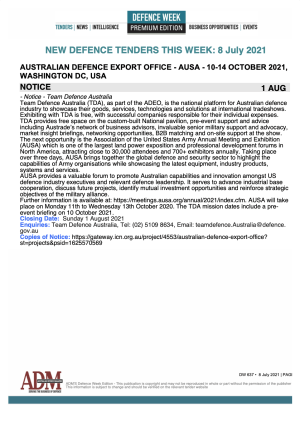 ADM Premium 642 Tenders