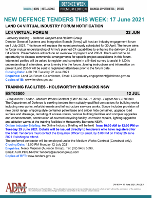 ADM Premium 639 Tenders