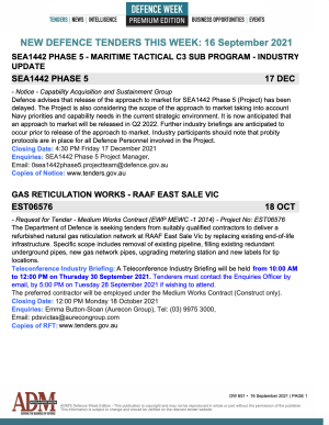 ADM Premium 652 Tenders