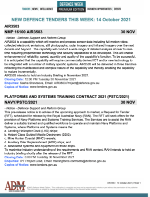 ADM Premium 656 Tenders
