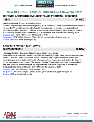 ADM Premium 659 Tenders
