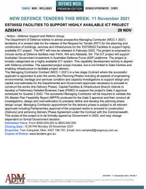 ADM Premium 660 Tenders