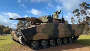 Rheinmetall tests composite rubber track on Lynx