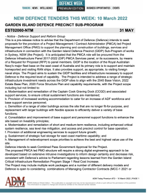 ADM Premium 672 Tenders