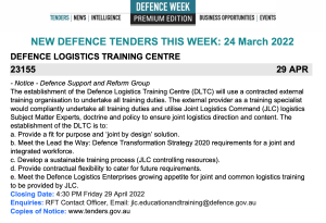 ADM Premium 674 Tenders