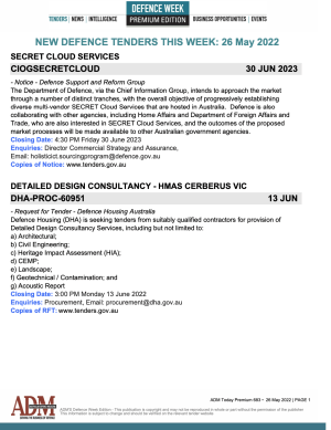 ADM Premium 683 Tenders