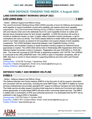 ADM Premium 693 Tenders