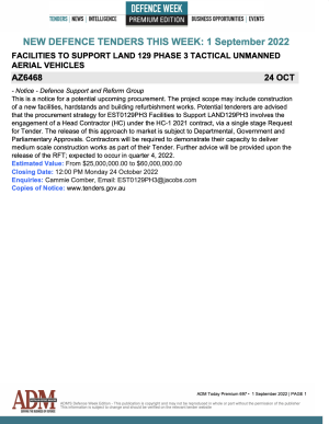 ADM Premium 697 Tenders