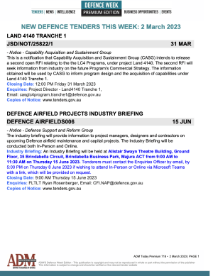 ADM Premium 717 Tenders