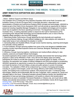 ADM Premium 719 Tenders