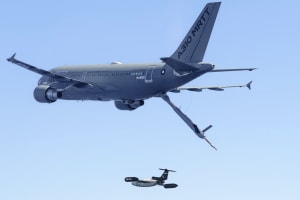 Airbus demos autonomous guidance of a drone from tanker aircraft