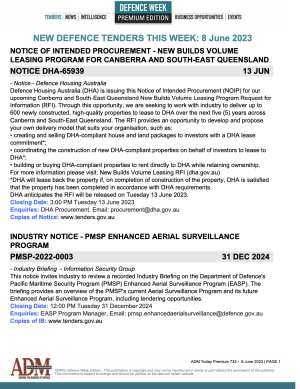 ADM Premium 731 Tenders