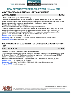 ADM Premium 732 Tenders