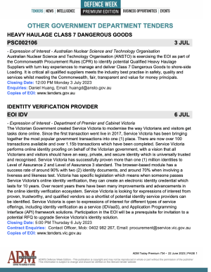 ADM Premium 733 Tenders